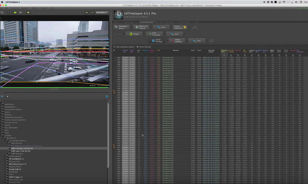 Creating Keyframes in LRTimelapse Pro