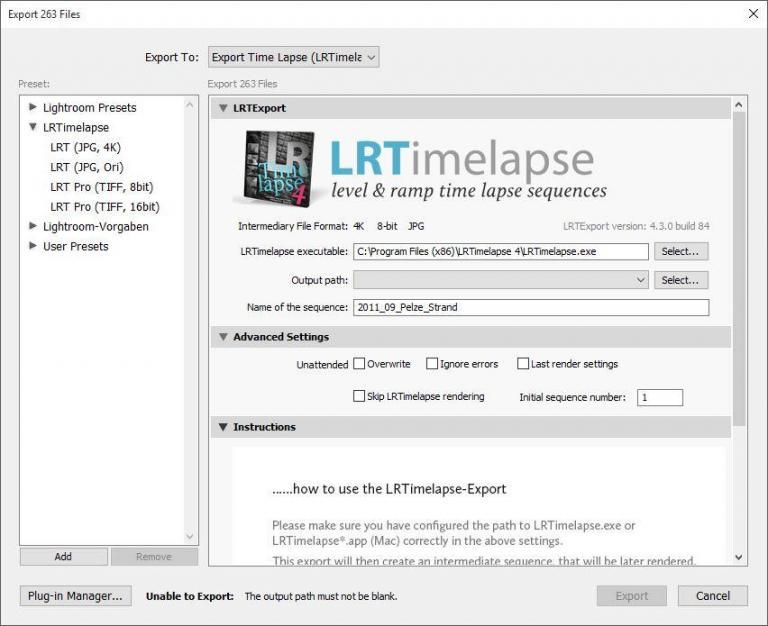 lrtimelapse shift click