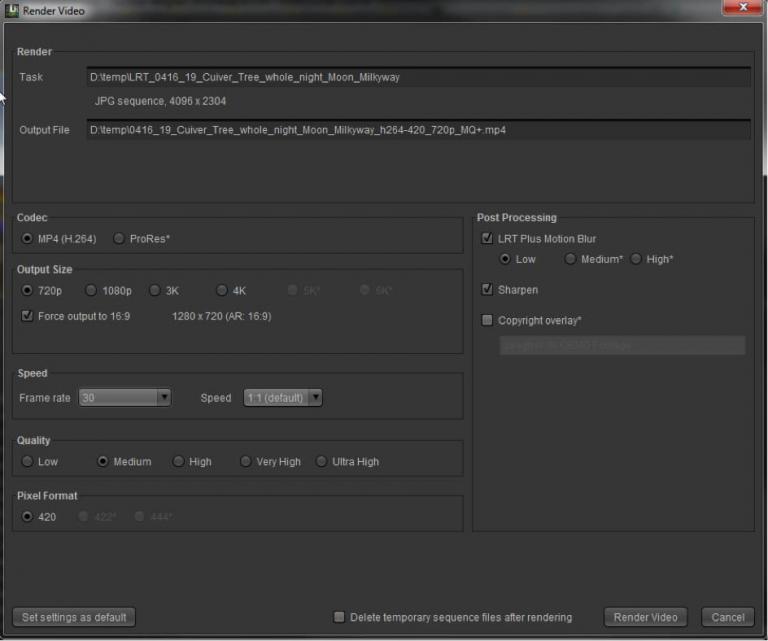 Basic Workflow For Time Lapse Processing With Lrtimelapse Part Ii Time Lapse Network